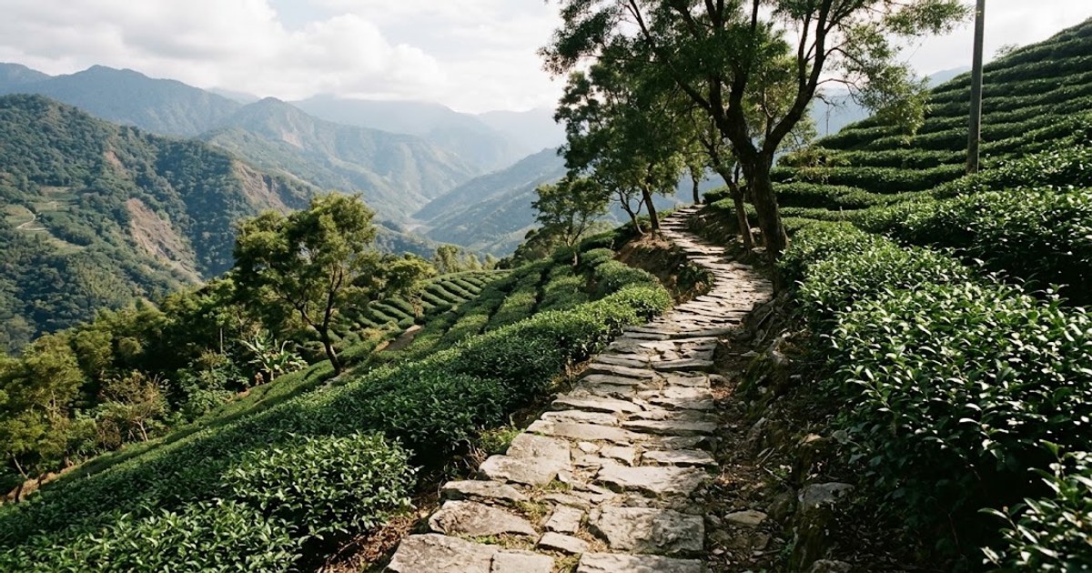山區步道與茶園