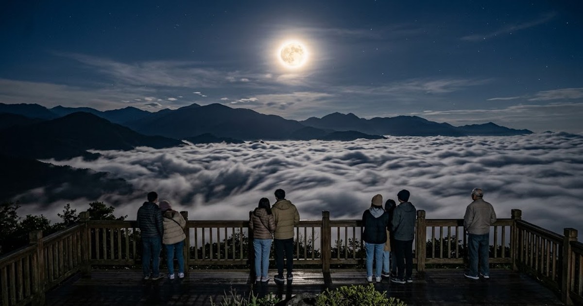 中秋連假旅遊：高山雲海賞月